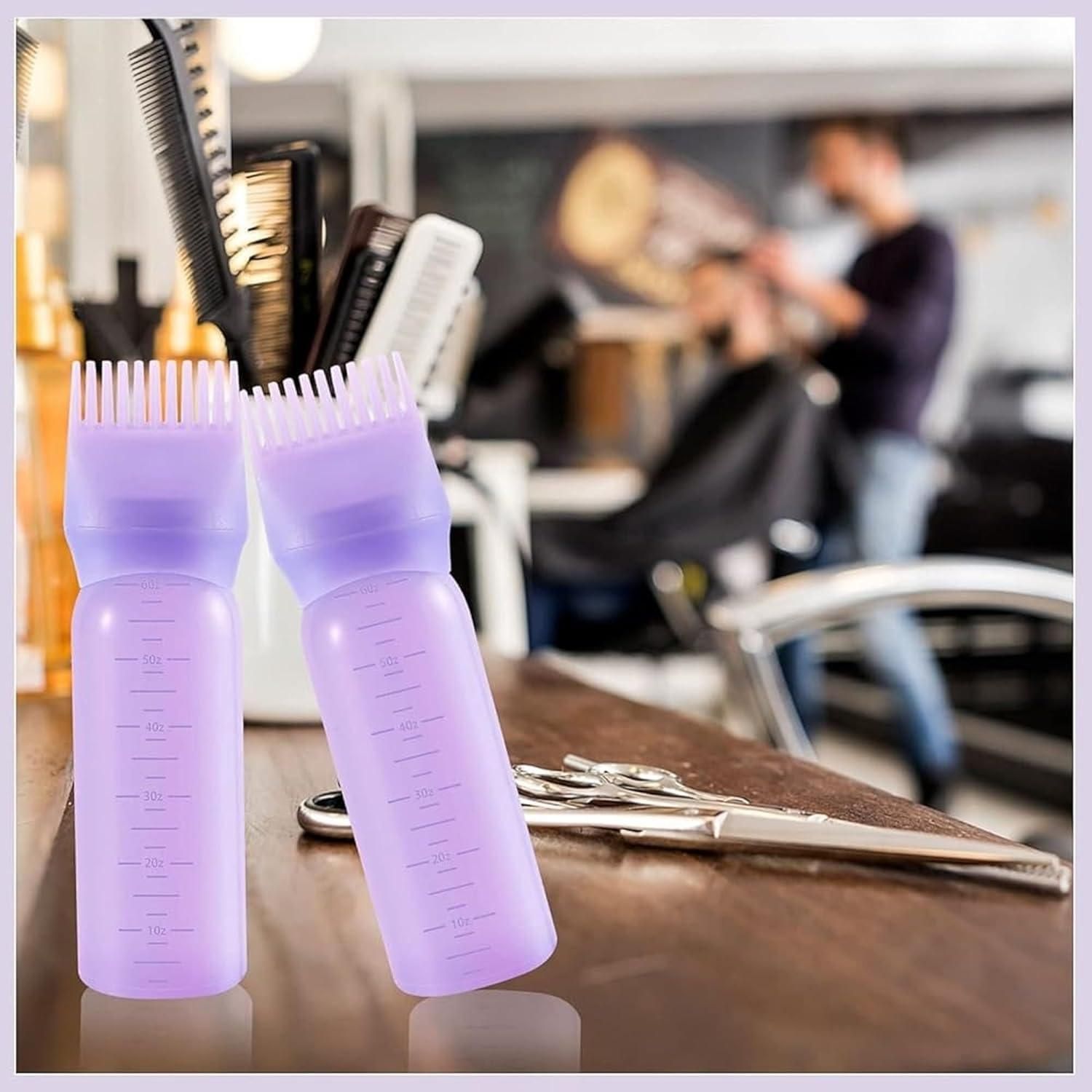 Root Comb Applicator Bottle for Hair Dye & Oil