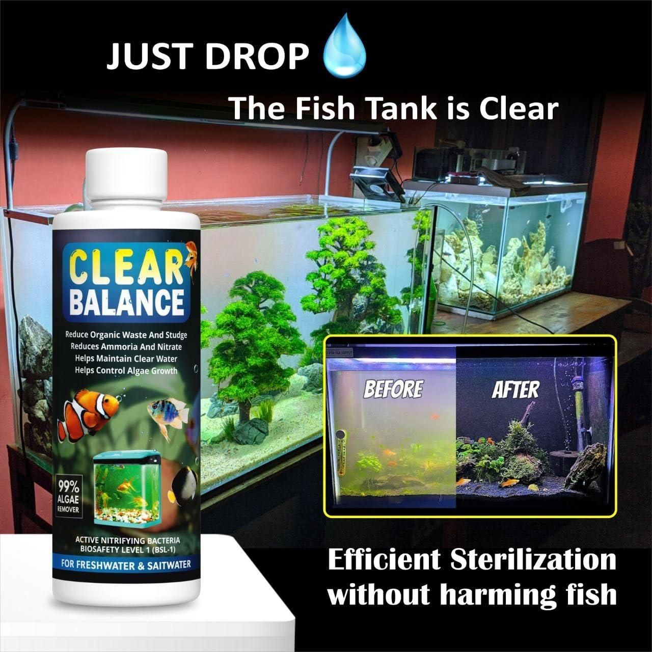 Clear Balance Fish Tank Water Purifier 120ml Each (Pack of 2)