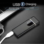 Touch Lighter Waterproof Rechargeable Electric Lighter Battery Indication Touch Screen Sensor Lighter